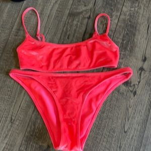 Triangl swim. Velvet neon orange. Gorgeous!